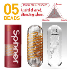 Мастурбатор з пружною стимулюючою спіраллю всередині Tenga Spinner 05 Beads