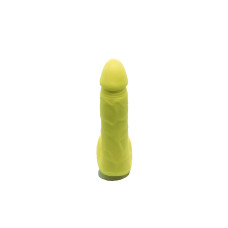 Крафтове мило-член із присоскою, натуральне, жовте Чистий Кайф Yellow, S