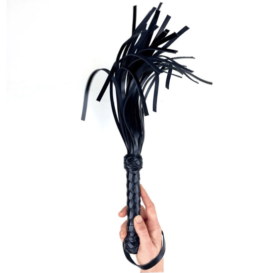 Маленький флоггер / мартинет, 30 хвостов по 35 см, черный Small Flogger Black