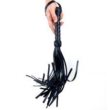 Маленький флоггер / мартінет, 30 хвостів по 35 см, чорний Small Flogger Black