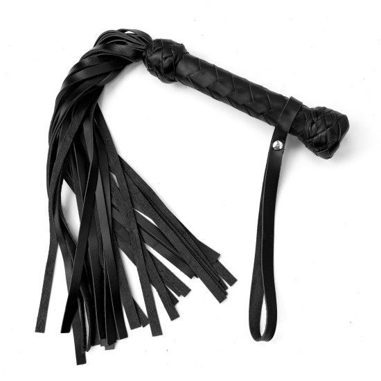 Маленький флоггер / мартинет, 30 хвостов по 35 см, черный Small Flogger Black