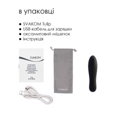 Мощный мини-вибратор, черный Svakom Tulip Black
