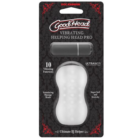 Мастурбатор Doc Johnson GoodHead Vibrating Helping Head Pro Frost