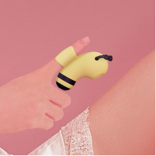 Вакуумный стимулятор для клитора с микротоками в форме пчелы, желтый CuteVibe Beebe Yellow