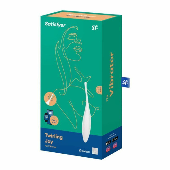 Смарт-вибратор для клитора, белый Satisfyer Twirling Joy White