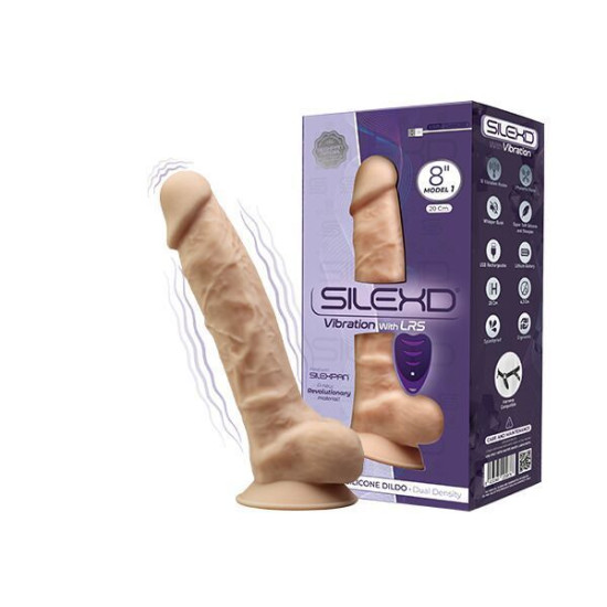 Фалоімітатор з вібрацією, довжина 20,3 см SilexD Vetus Vibro Flesh Model 1 Size 8in + LRS