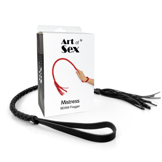 Плеть из экокожи, чёрная Art of Sex Mistress Black