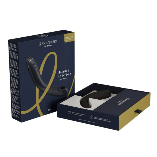 Вибратор для точки G с вакуумной стимуляцией, тёмно-серый Womanizer OG Dark Grey