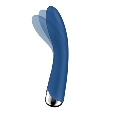 Вібратор точки G з обертанням, 2 мотори, синій Satisfyer Spinning Vibe 1 Blue