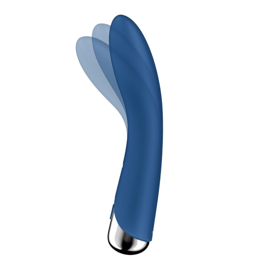 Вібратор точки G з обертанням, 2 мотори, синій Satisfyer Spinning Vibe 1 Blue