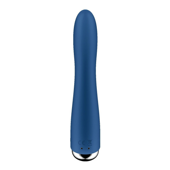Вібратор точки G з обертанням, 2 мотори, синій Satisfyer Spinning Vibe 1 Blue