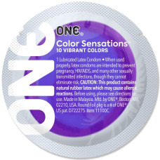 Фіолетовий презерватив ONE Color Sensations Purple, 1 шт.