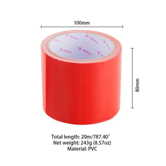 Электростатическая лента для бондажа, красная Lockink Sevanda Electrostatic Tape Red, 16 м