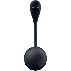 Віброяйце, чорне Satisfyer Ribbed Petal Connect App Black