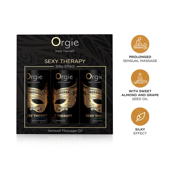 Orgie Sexy Therapy Mini Size Collection, 3×30 ml - набор массажных масел (3 аромата)