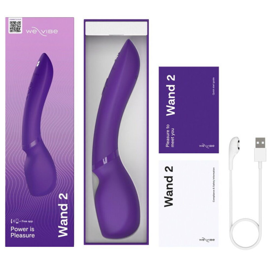 Вибромассажер, фиолетовый We-Vibe Wand 2 Purple
