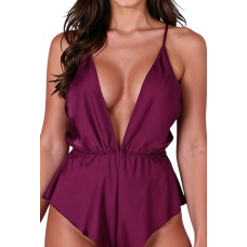 Сексуальне боді, сливове Passion Sensie Body Plum, S