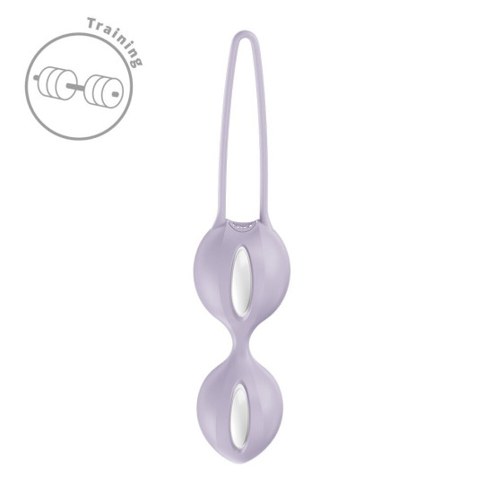 Вагинальные шарики, 2 шт, фиолетовые, диаметр 3.2 и 3.6 см Fun Factory SMARTBALLS DUO Purple