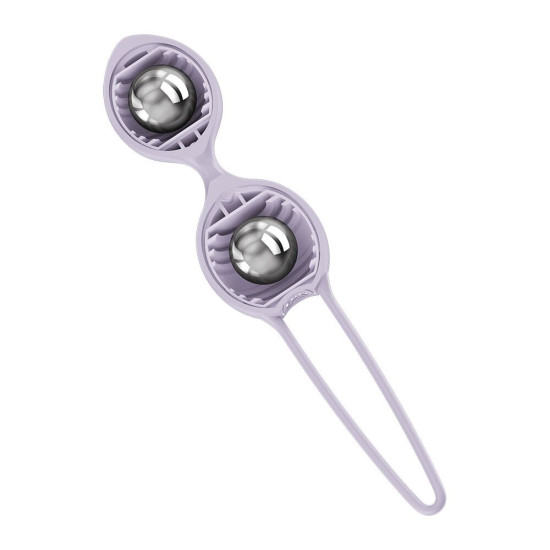 Вагинальные шарики, 2 шт, фиолетовые, диаметр 3.2 и 3.6 см Fun Factory SMARTBALLS DUO Purple