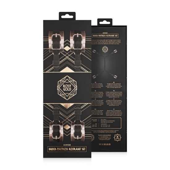 Фиксатор рук и ног для кровати Rosy Gold Under-Mattress Restraint Set