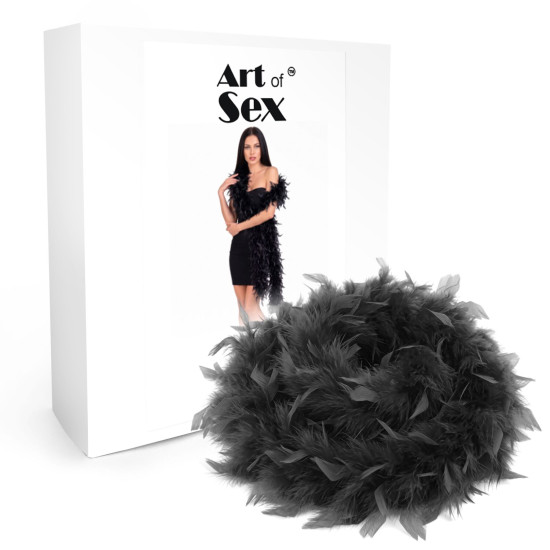 Боа з пір'я, довжина 2 м, чорне Art of Sex