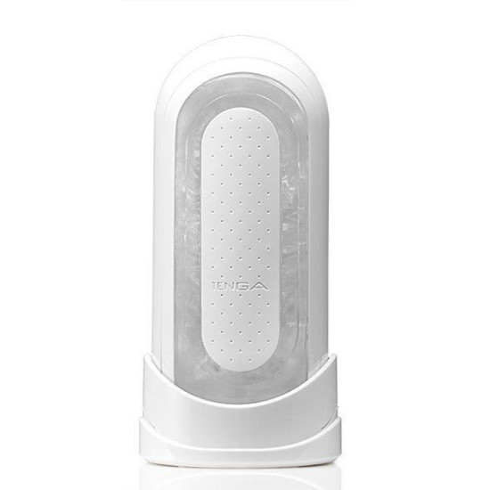 Розкладний мастурбатор зі змінною інтенсивністю стимуляції Tenga Flip Zero White
