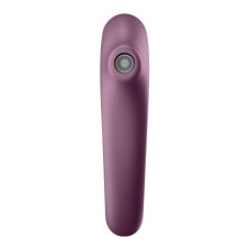 Вакуумний стимулятор з вібрацією, винно-червоний Satisfyer Dual Kiss Wine Red