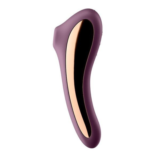 Вакуумный стимулятор с вибрацией, винно-красный Satisfyer Dual Kiss Wine Red