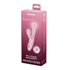 Вакуумный вибратор-кролик, розовый Satisfyer Pro+ G-Spot Generation 2 Pink (мятая упаковка)