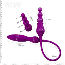 Вібратор двосторонній з пультом LRS Adrien Lastic AD-2X