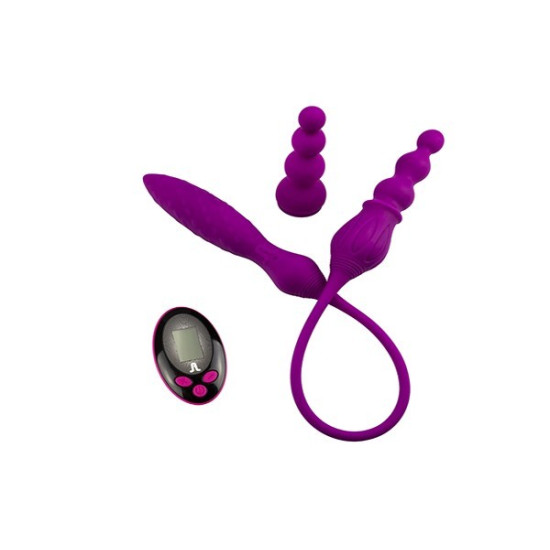 Вибратор двухсторонний с пультом LRS Adrien Lastic AD-2X