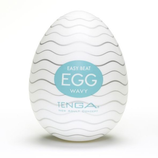 Мастурбатор-яйцо с текстурой «Волнистый» Tenga Egg Wavy