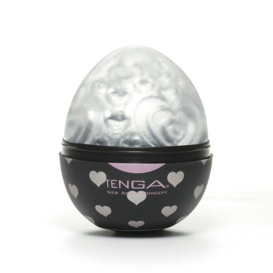 Мастурбатор-яйцо с текстурой «Сердечки» Tenga Egg Lovers