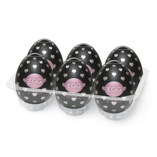 Мастурбатор-яйцо с текстурой «Сердечки» Tenga Egg Lovers