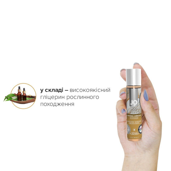 Распродажа!!! Смазка на водной основе JO H2O - Vanilla Cream (30 мл) (срок до 01.03.2025)