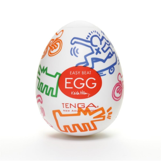 Мастурбатор-яйце з дизайном Street Tenga Keith Haring Keith Haring Egg Street