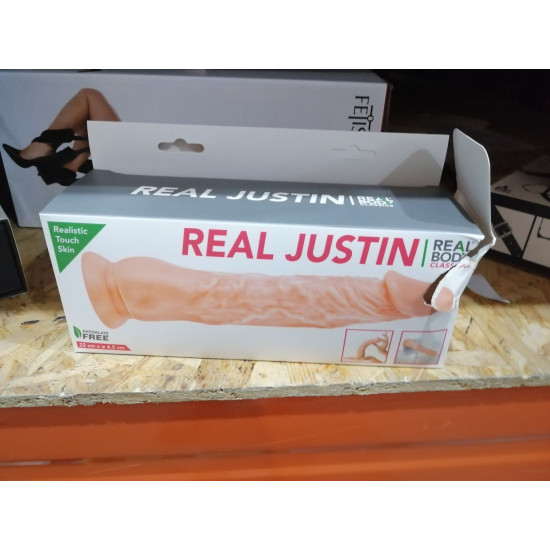 Фаллоимитатор из TPE, телесный Real Body Real Justin Flesh (порвана упаковка!!!)