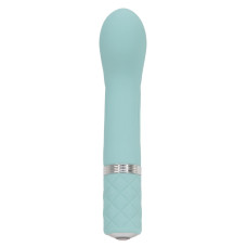 Вибратор для точки G бирюзового цвета с кристаллом Сваровски Pillow Talk Racy Teal