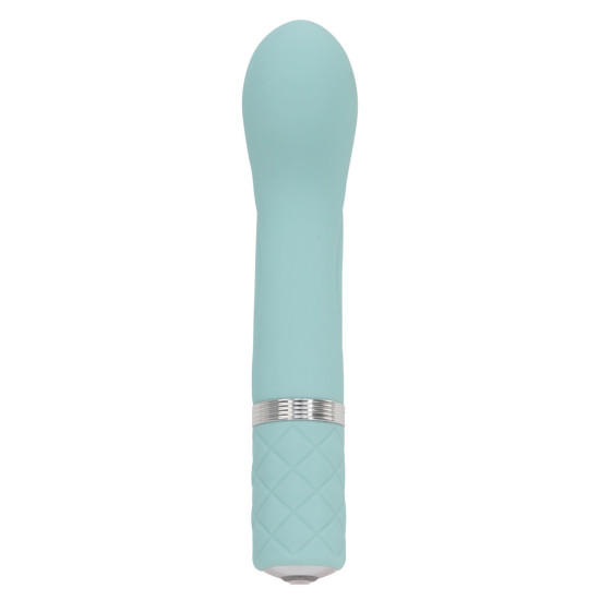 Вібратор для точки G бірюзового кольору з кристалом Сваровські Pillow Talk Racy Teal