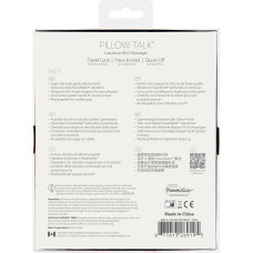 Вибратор для точки G бирюзового цвета с кристаллом Сваровски Pillow Talk Racy Teal