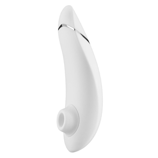 Вакуумний кліторальний стимулятор білого кольору Womanizer Premium White