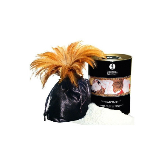 Вкусная пудра для оральных ласк, вкус клубничного вина Shunga Sweet Snow Body Powder Sparkling Strawberry Wine, 228 g