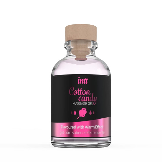 Съедобный гель для интимного массажа со вкусом сладкой ваты Intt Cotton Candy, 30 ml
