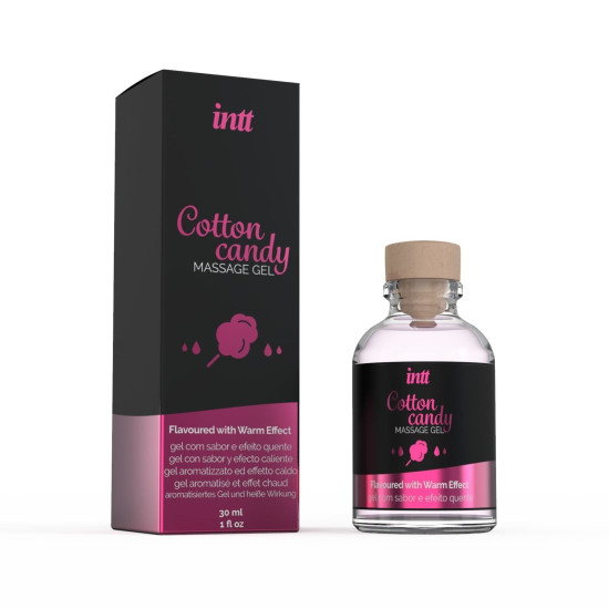 Съедобный гель для интимного массажа со вкусом сладкой ваты Intt Cotton Candy, 30 ml
