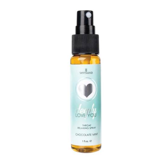 Спрей для глибокого мінету зі смаком м'ятного шоколаду Sensuva Deeply Love You Chocolate Mint, 29 ml