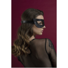 Маска на лицо из натуральной кожи, черная Feral Feelings Mistery Mask Black