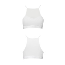 Спортивний топ із прозорою вставкою, білий Passion PS006 Top White, M