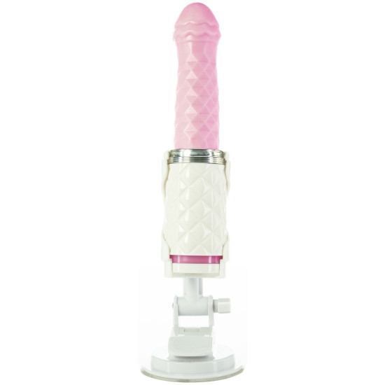 Розкішний вібратор-пульсатор з присоскою, рожевий Pillow Talk Feisty Thrusting Vibrator Pink