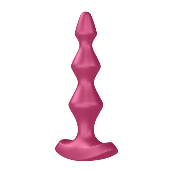 Анальный стимулятор-бусины с двумя моторами Satisfyer Lolli-Plug 1 Berry