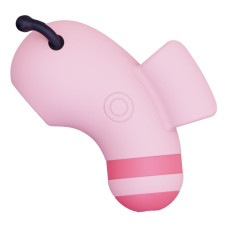 Вакуумний стимулятор для клітора з мікрострумами, рожевий CuteVibe Beebe Pink